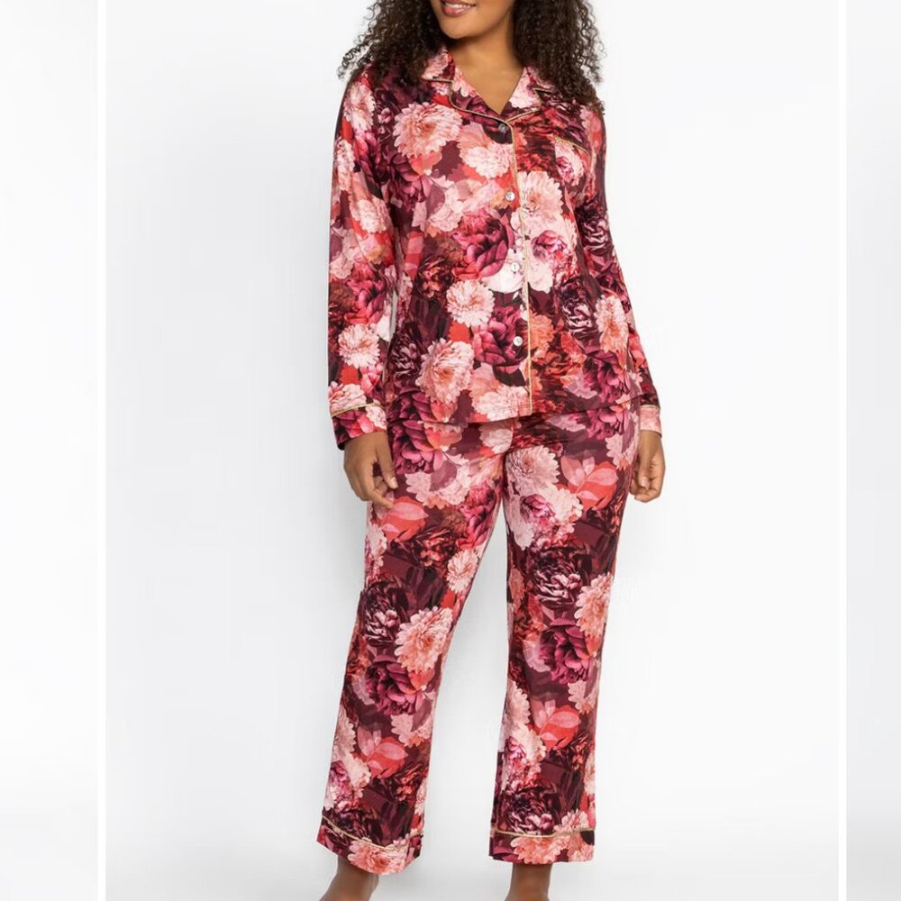 Johnny Was The Carly Pajama Set in Rosas NWT $198 XL